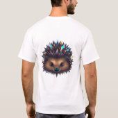 Igel Gesicht Floating Abstrakte Kunst T-Shirt (Rückseite)
