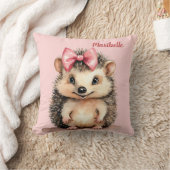 Igel Girls Personalisiert Kissen (Decke)