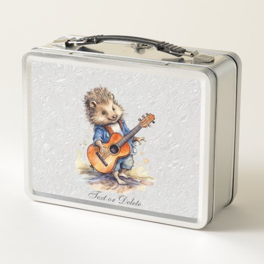 Igel Gitarre Metal Lunch Box (Rückseite)