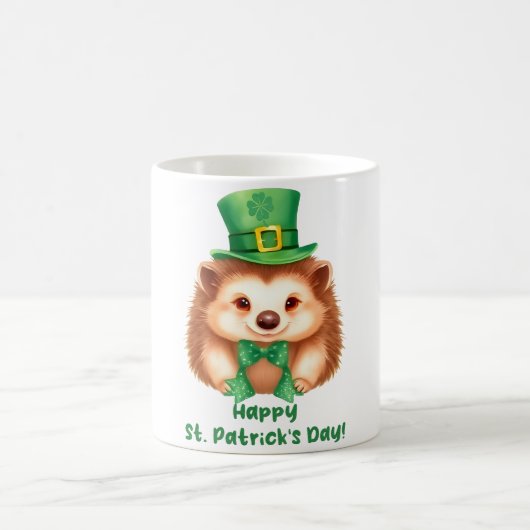 Igel Gráinneog Happy St. Patricks Day Kaffeetasse (Mittel)