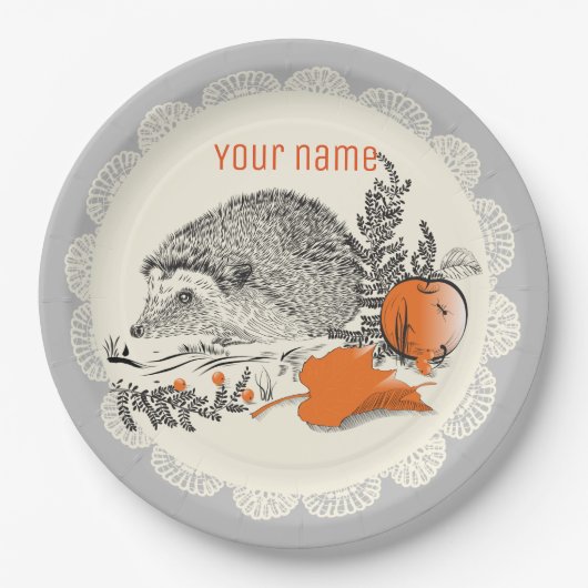 Igel Graphicart Pappteller (Vorderseite)