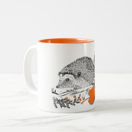 Igel Graphicart Zweifarbige Tasse (Vorderseite Links)