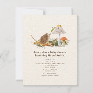 Igel Grasshopper Pilz Ballon Babyjungen Einladung