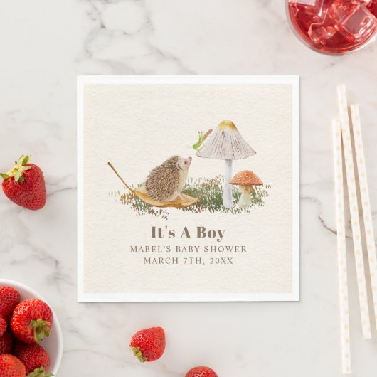 Igel Grasshopper Pilz-Zimmer Woodland Babydusche Serviette (Beispiel)