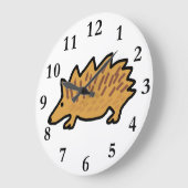 Igel Große Wanduhr (Winkel)