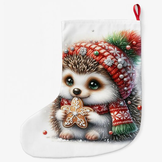 Igel Großer Weihnachtsstrumpf (Rückseite)
