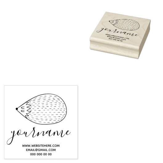 Igel Gummistempel (Stempel)