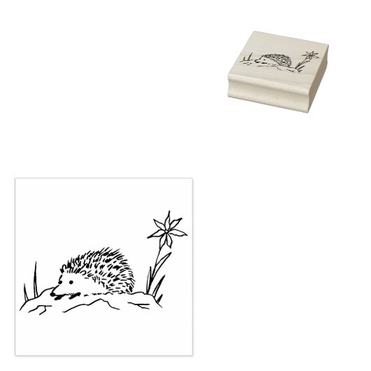 Igel Gummistempel (Stempel)