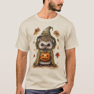 Igel Halloween Fall Niedlicher Pumpkin/Autumn L T-Shirt