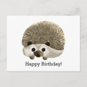 Igel Happy Birthday Postkarte (Vorderseite)