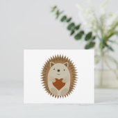 Igel Heart Feiertagspostkarte (Stehend Vorderseite)