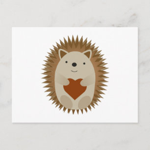 Igel Heart Feiertagspostkarte
