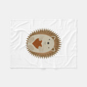 Igel Heart Fleecedecke (Vorderseite (Horizontal))