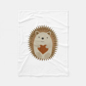 Igel Heart Fleecedecke (Vorderseite)