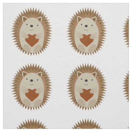 Igel Heart Stoff (Muster)