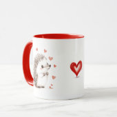 Igel, Hedgehugs, Geschenk für BESTE FREUNDIN, Freu Tasse (Vorderseite Links)