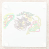 Igel Herbst Glasuntersetzer (Rückseite)