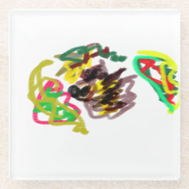 Igel Herbst Glasuntersetzer