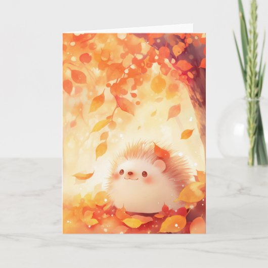 Igel Herbstrückgang Karte (Vorderseite)