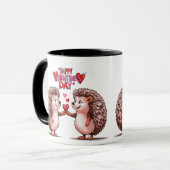 Igel Herz - Valentinstag Liebe Tasse (Vorderseite Links)