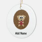 Igel Herzumarmung Keramikornament (Links)