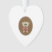 Igel Herzumarmung Ornament (Vorderseite)