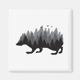 Igel - Holzbauweise Magnet
