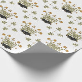Igel Hütte-Kern-Wildblume Woodland Geschenkpapier (Ecke)