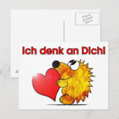 Igel - Ich an Dich Postkarte (Vorne/Hinten)