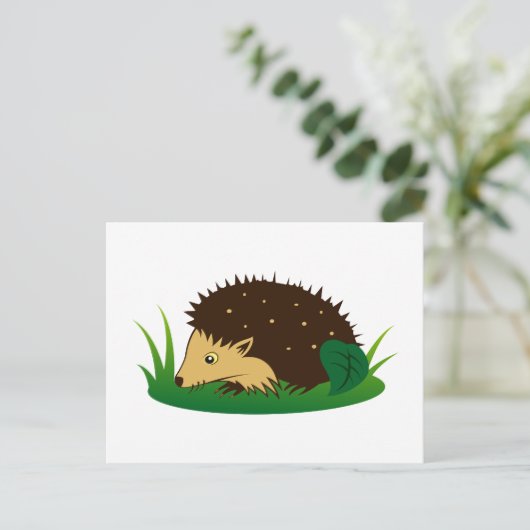 Igel Igel Postkarte (Stehend Vorderseite)