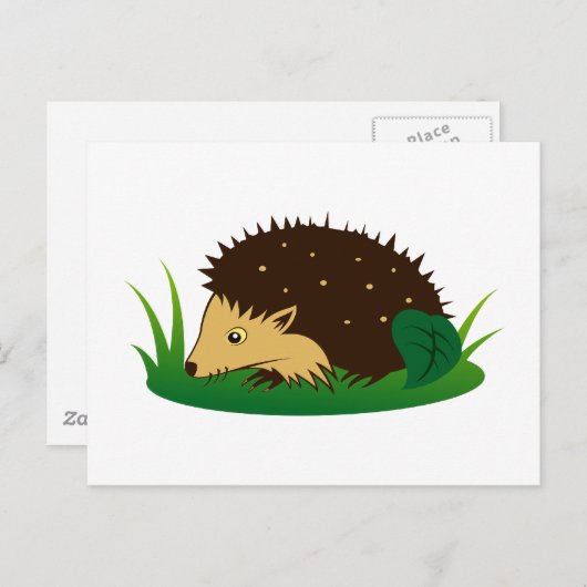 Igel Igel Postkarte (Vorne/Hinten)