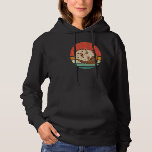 Igel Igel Prickly Hoglet Retro Sunset Hoodie