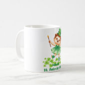 Igel Igelin Gráinneog Happy St. Patricks Day Kaffeetasse (Vorderseite Links)