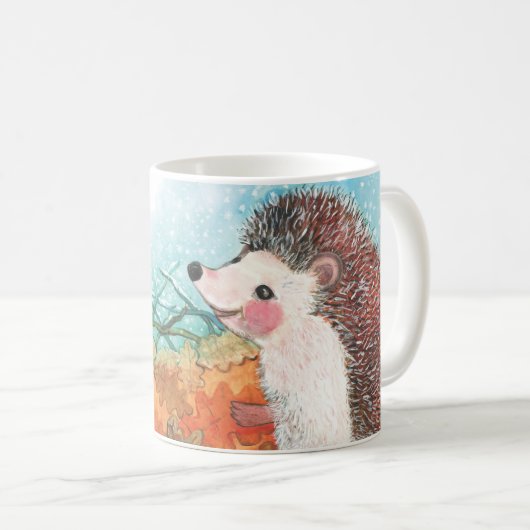 Igel Illustration Kaffeetasse (VorderseiteRechts)