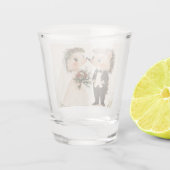 Igel Illustration Kurzes Glas (Rückseite)