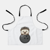 Igel im Bowling mit Bowlingball Schürze (Vorderseite)