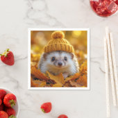 Igel im Herbst Serviette (Beispiel)