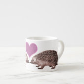 Igel im Liebe-niedlichen Zeichnen für Hedgie Espressotasse (Vorderseite Rechts)