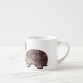 Igel im Liebe-niedlichen Zeichnen für Hedgie Espressotasse (Rechts)
