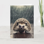 Igel im Regen Karte (Vorderseite)