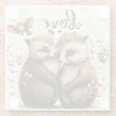 Igel im Untersetzer Liebe (Rückseite)