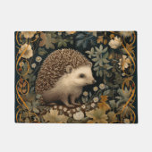 Igel im Wald William Morris-Stil Fußmatte (Vorderseite)