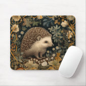 Igel im Wald William Morris-Stil Mousepad (Mit Mouse)