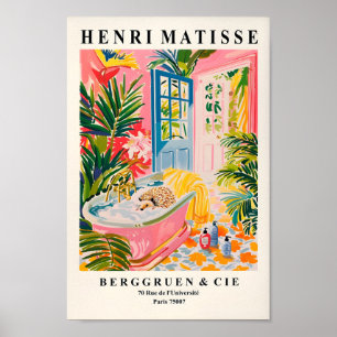 Igel in Badewanne Art Print, Dopamindekor, matt Poster