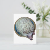 Igel in der Disc-Postkarte Postkarte (Stehend Vorderseite)