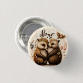 Igel in der Liebe Button (Vorne & Hinten)