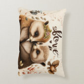 Igel in der Liebe Dekokissen (Rückseite(Vertikal))