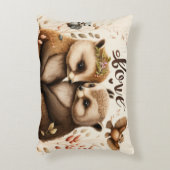 Igel in der Liebe Dekokissen (Vorderseite(Vertikal))