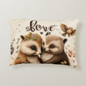 Igel in der Liebe Dekokissen (Rückseite)