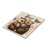 Igel in der Liebe Fliese (Seite)